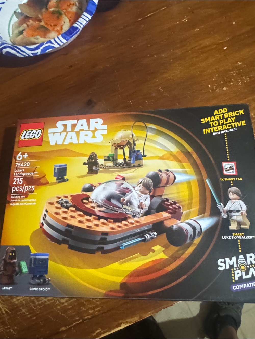 Lego Star Wars Orange and Black Landspeeder Set with Minifigure